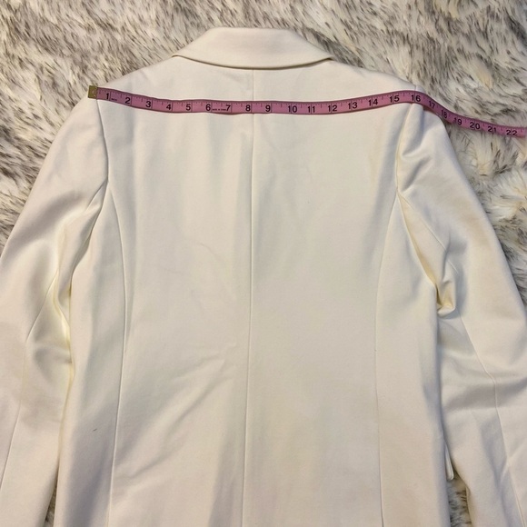 Something Navy Double-breasted Cream Blazer - Picture 9 of 9